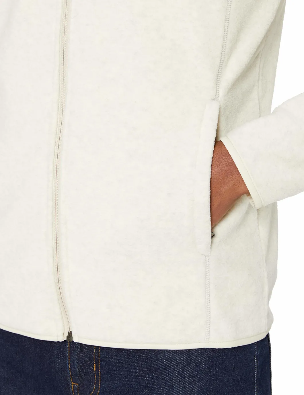 Wholesale Custom Men Warm Micro Full-Zip Polar Fleece Jacket