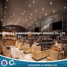 wood whisky display cabinet,wine display cabinet