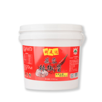 sauce piment à l&#39;ail 5kg tambour en plastique