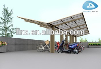 Stylish model carport with arched POLY roof Large Aluminum JPY carport