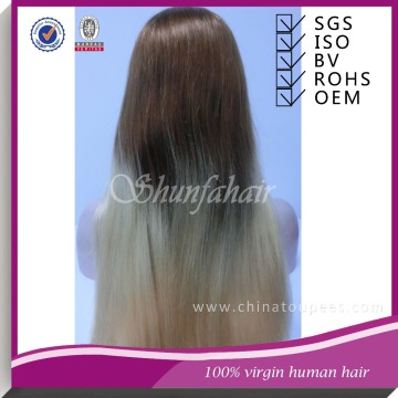 virgin human hair wig,Brazilian human hair wig,human hair ombre wig