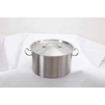 Good quality stainless steel stockpot with lid