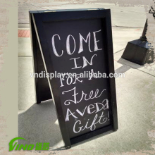 Black Wooden Chalkboard with Stand , Sign Stand , Pavement Sign