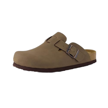 Women's Summer Half-Drag Outdoor Casual Sandals - Breathable Cork Material Thick Bottom Non-Slip Leather Lining