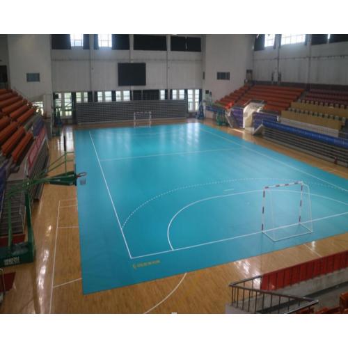 Rollo temporal del suelo de la cancha de balonmano