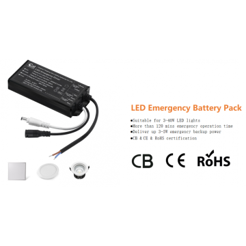 CB CE ROHS LED Batteria di emergenza