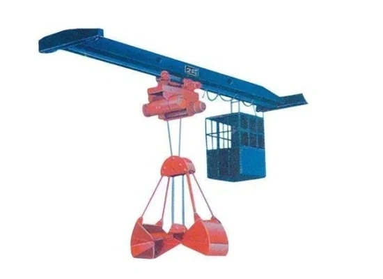 10t Ldz Type Workshop Single Girder Grab Crane for Hot Sale
