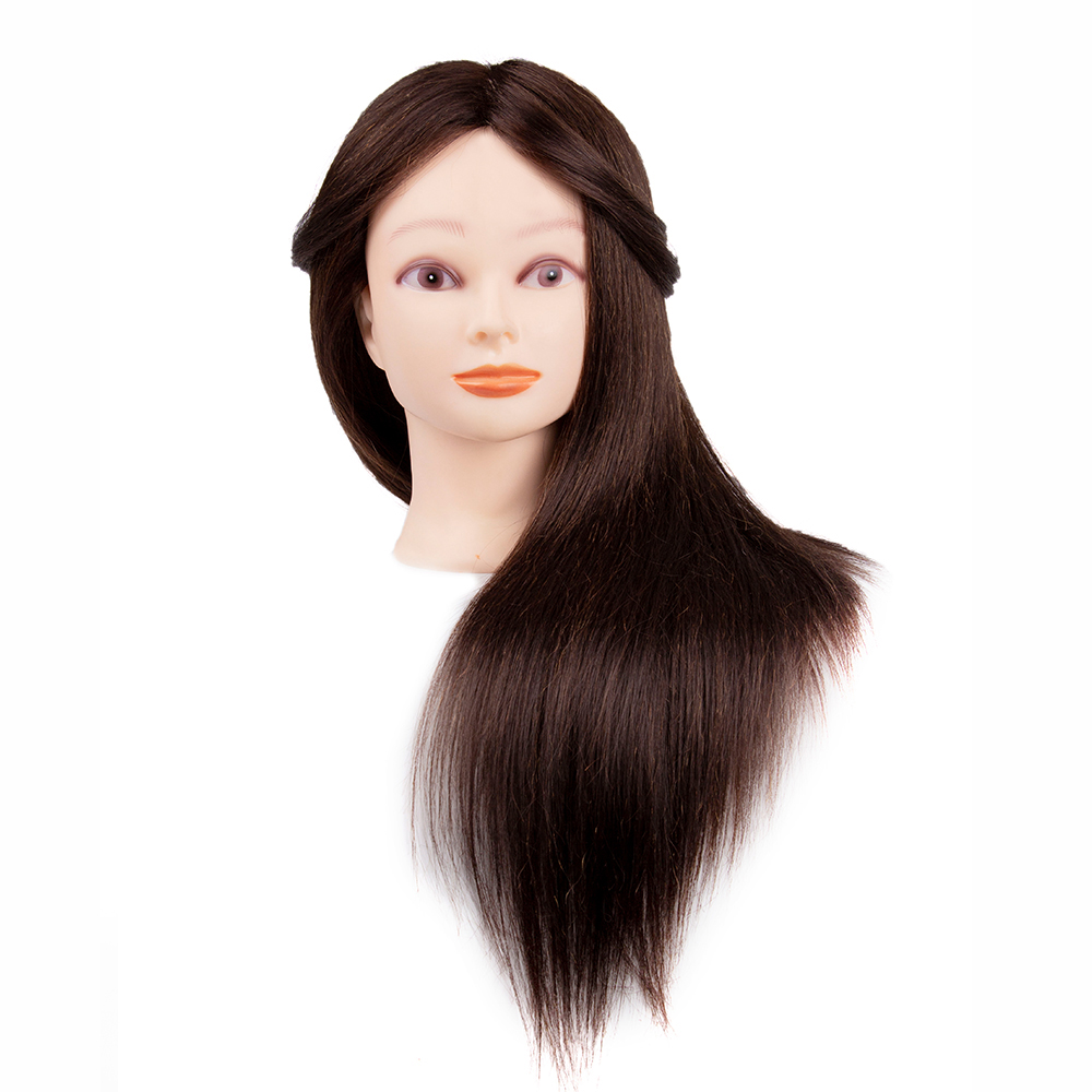 AliLeader 4# Makeup Hairstyling Barber Practice Cutting Hair Perm Hair Mannequin Head For Training