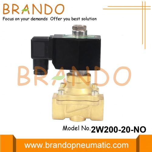 Válvula Solenoide de Agua de 3/4 &#39;&#39; Normalmente Abierta 24VDC 220VAC