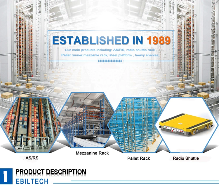 MID-East Storage Equipment Radio Pallet Runner Rack Shuttle Racking for Warehouse