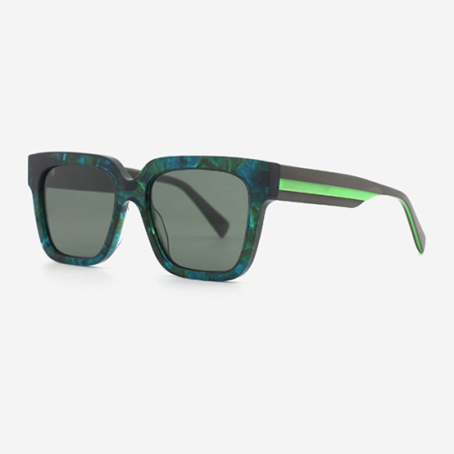 Classic Square Shape Acetate Men's Sunglasses 23A8127
