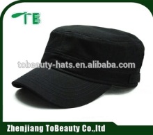black plain military caps