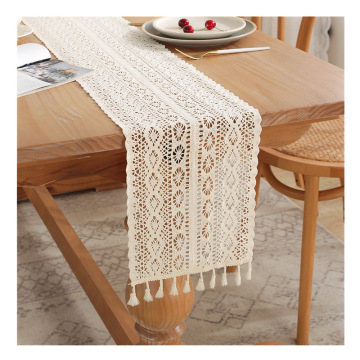 Wholesale Luxury Bohemian Macrame Linen and Cotton Dinner Table Runners