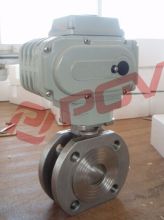 ANSI ss316 clamp electric thin ball valve ac380v