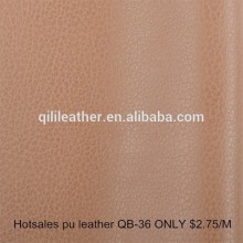 Pu handbag material Litchee grain