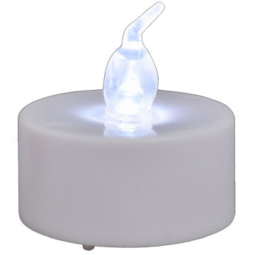 Flameless led tea light candle with flicker wick