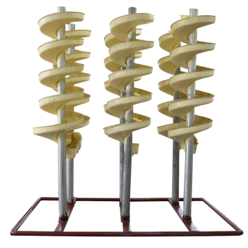 Tin / Tungsten / Tantalum / Niobium Chrome Spiral Chutes For Separation