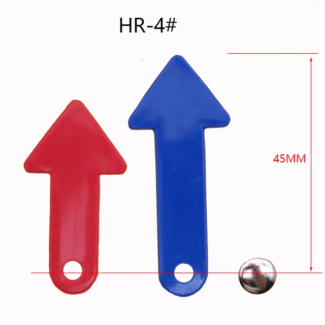 Hr4 45 mm Customized Shape Plastic Red Hour Blue Minute Clock Hand