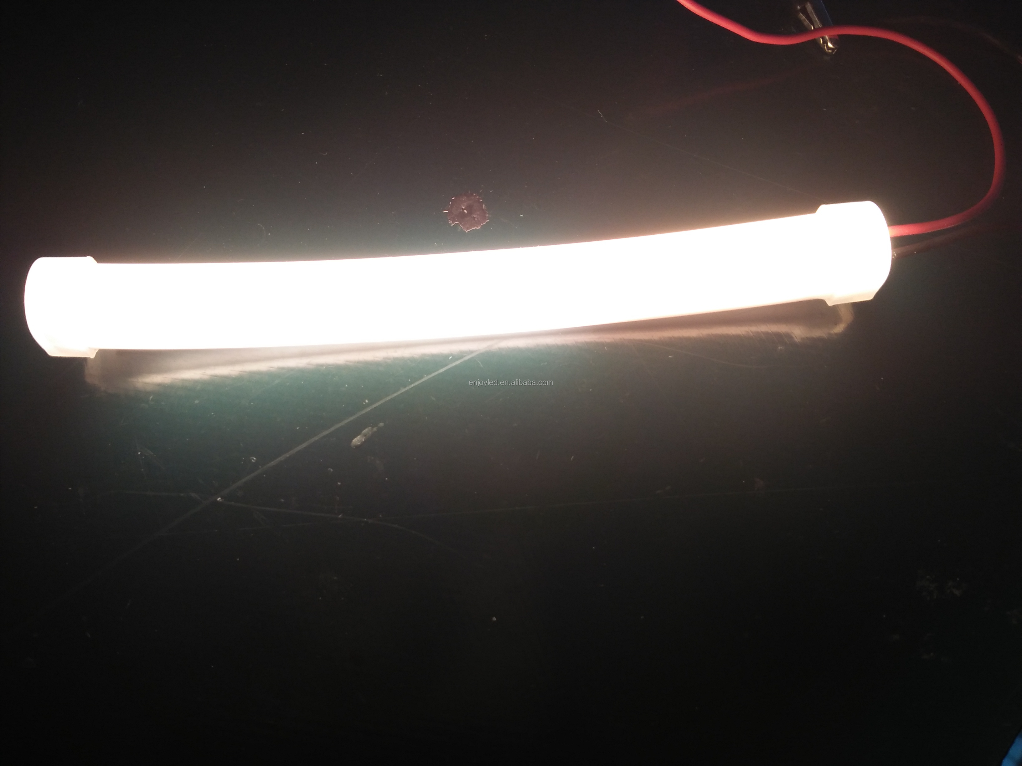 China Waterproof pool light 12v 24v RGB led neon flexible strip IP68 led neon flex