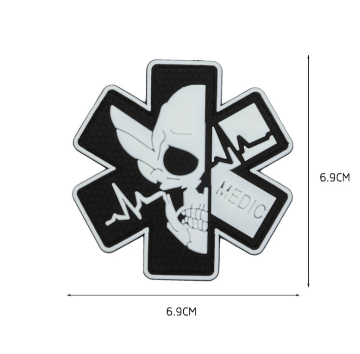 Wholesale Military Custom 3D Personalized Embossed Pvc Logo Rubber Patch