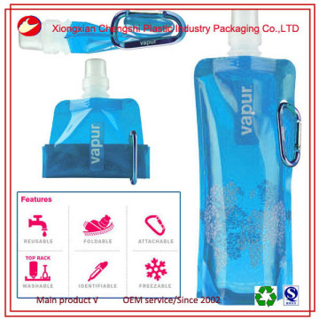 480ml colorful foldable water bottle