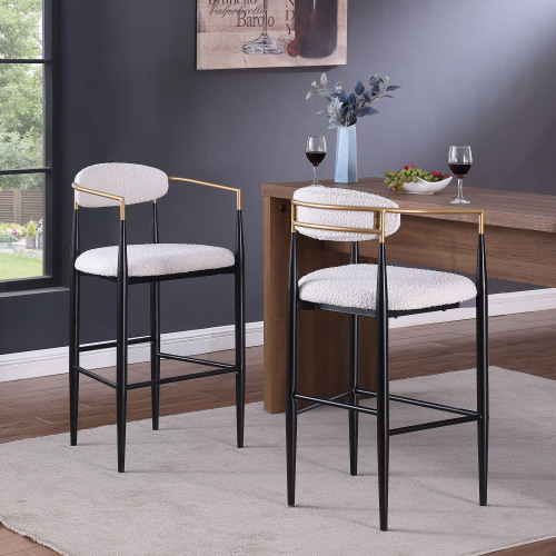 덮개를 씌운 바 의자 1 Upholstered Bar Stools 1