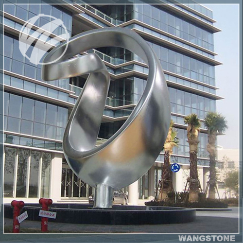 Stainless steel outdoor sculpture