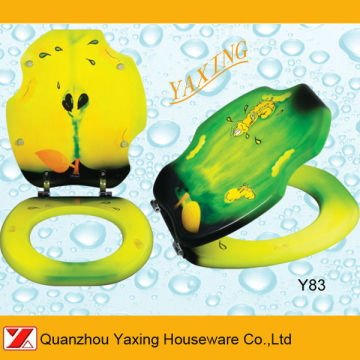 Yaxing Y83 Wood beautiful print novelty toilet seat