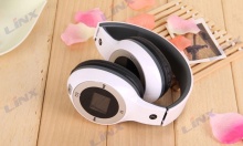 bluetooth over head earphone with mic platic band