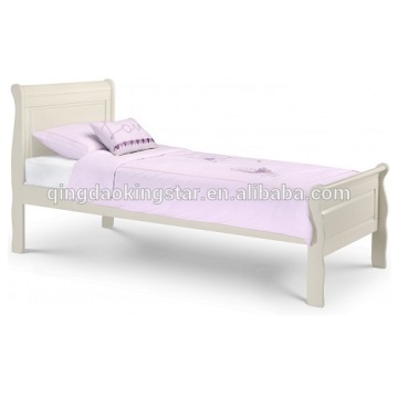 solid pine wooden sleigh bed