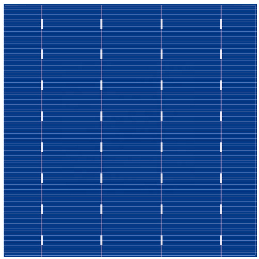 Mono 156mm 20% -22% Cella solare ad alta efficienza