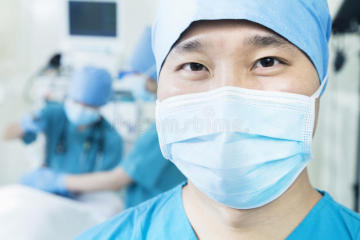 Nonwoven disposable surgical face mask