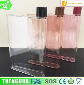 A5 notebook water bottle,transparent plastic shaker shaker bottle