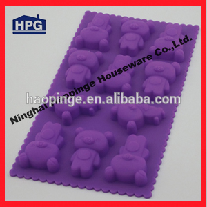 bear shape silicone cake mold with food grade