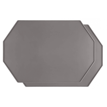 Custom Octagon Silicone Placemat with Raised Edges