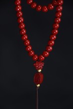 Red Beaded Elegant Necklace for Women