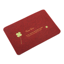 Non-slip clean embroidery custom door mat