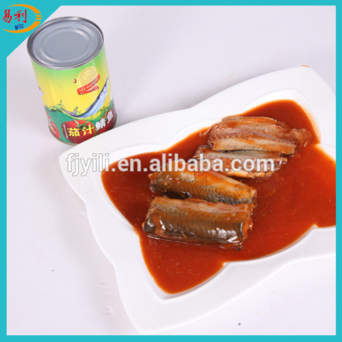 Supply spicy flavour canned mackerel in tomato sauce 425g