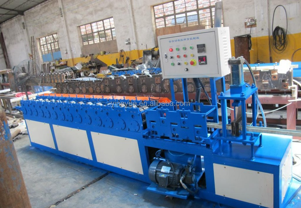 steel light keel plate roll forming machine/steel tracks light keel hat section cold roll forming line