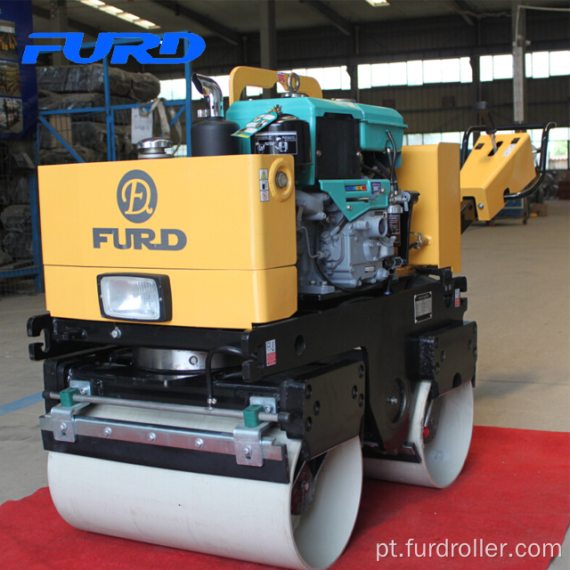 FYL-800CS duplo cilindro asfalto compactador vibratório de rolo pequeno