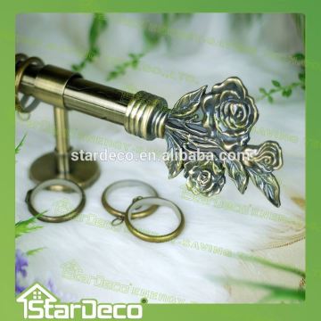 Z0057 Fixed Curtain Tube polished brass curtain rods