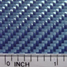 Metallic Blue Fiberglass Fabric Reflection