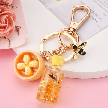 Bottle Liquid Keychain Accessories