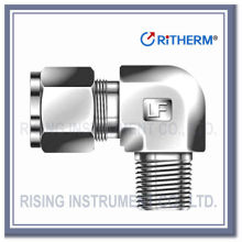 Double ferrule male elbow