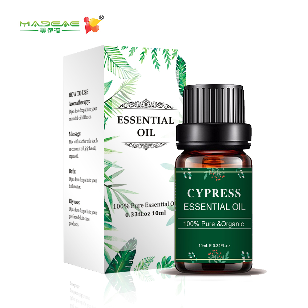 Forodha 10ml safi cypress aromatherapy diffuser mafuta muhimu