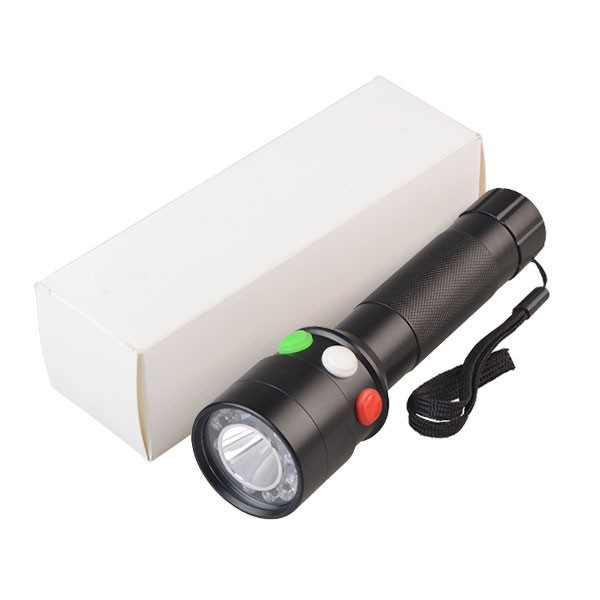 Grosir Aluminium Alloy 3W XPE LED TRICOLOR TORCH untuk sinyal kereta