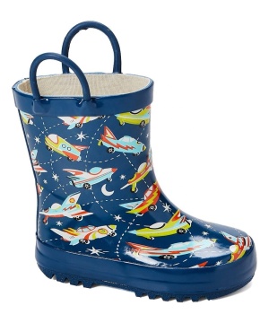Kids Cute Rubber Rain Boots with Handle