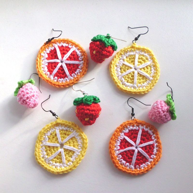 Knitting Crochet Earring