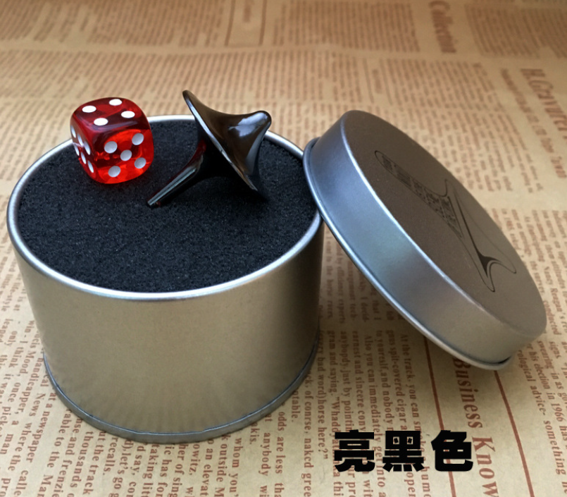 Original Factory Custom Custom Cnc Machining Service Stainless Steel Silver Metal Spinning Top Spin For Kids Toy