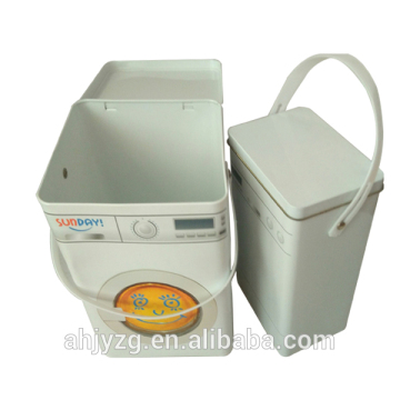 gold supplier metal printing box with handle